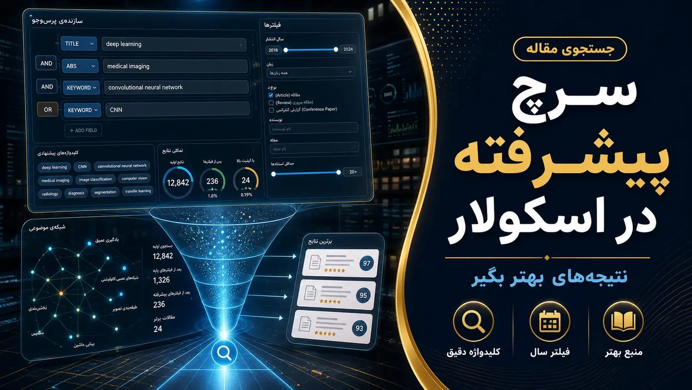 تصویرسازی اختصاصی برای سرچ پیشرفته در گوگل اسکولار؛ چطور نتیجههای بهتر بگیریم؟